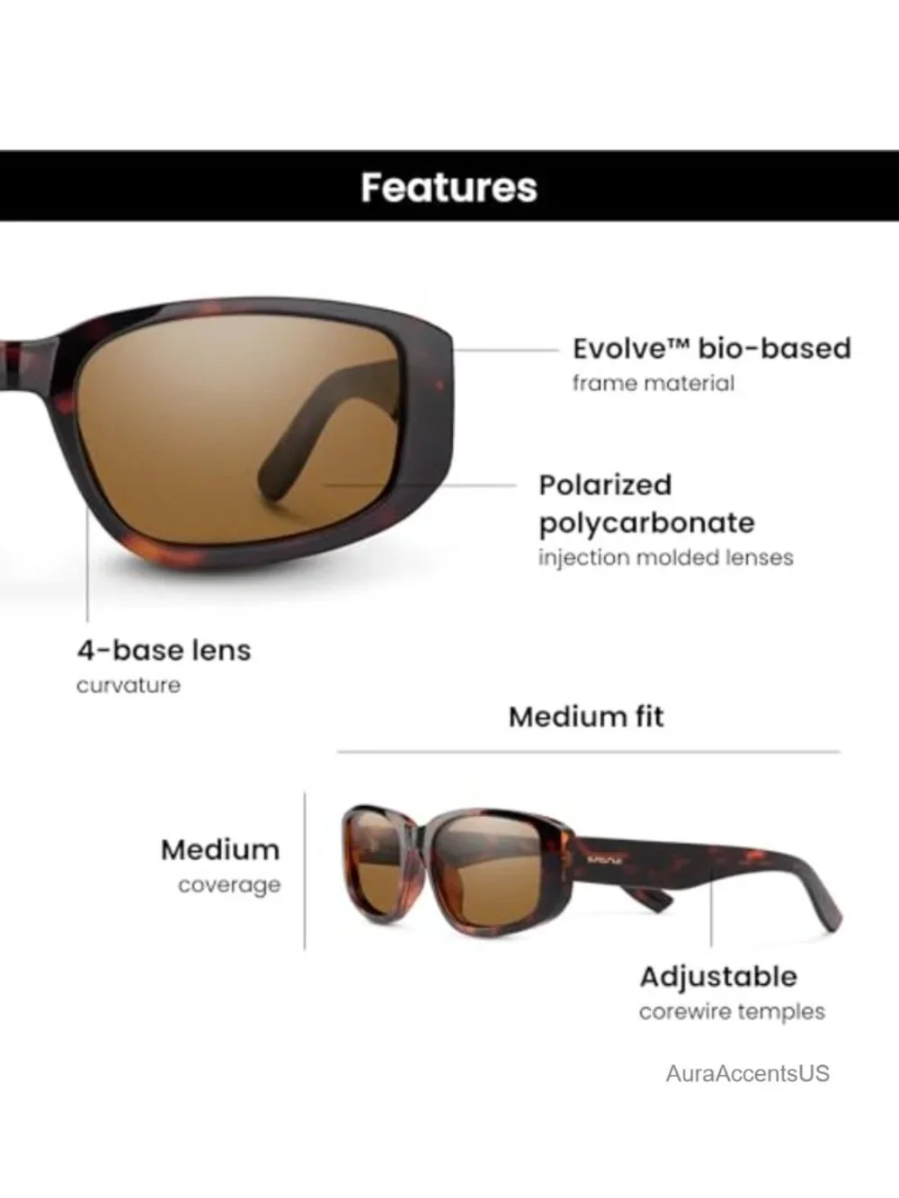 Polarized Retro Oval Sunglasses with Adjustable Fit, UV Protection